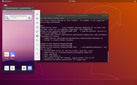 Ubuntu下全命令行部署Android模拟器
